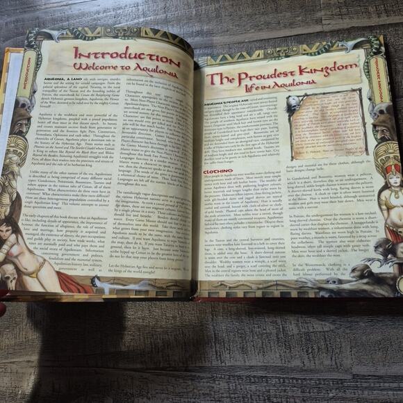 Vtg Mongoose Conan Aquilonia Flower of the West Roleplaying Hardcover Sourcebook - Picture 4 of 16